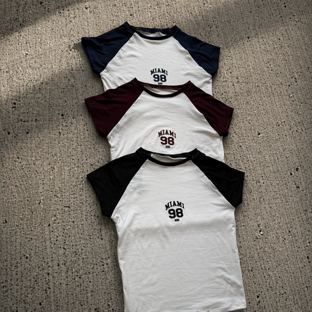 Remera básica combinada. - Bubba ST Moda Unisex
