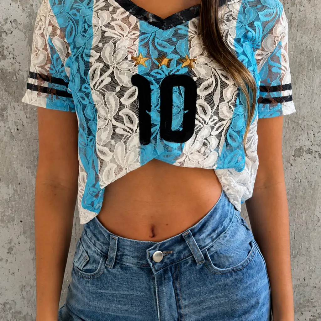 Remera selección. Messi . Encaje - Bubba ST Moda Unisex